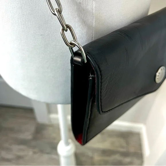 NWOT RAG & BONE Women’s ATLAS Leather Wallet On A Chain Minimalist Premium Brand - Picture 6 of 13